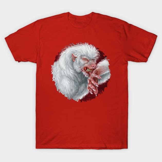 Albino Werewolf T-Shirt by Viergacht